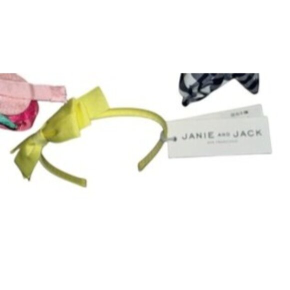 Janie & Jack Bow Headband Hair Accessory for Toddler Girls Yellow - Picture 4 of 4